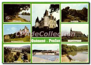 Postcard Modern Guemene Penfao Loire Atlantique castle mill Juzet