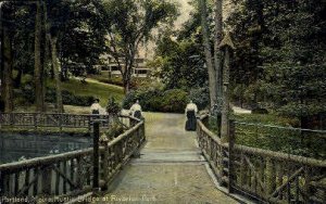 Rustic Bridge, Riverton Park in Portland, Maine