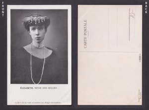 Vintage Postcard Belgium Queen Elisabeth