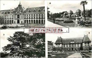 RENNES Old Postcard - The Palace of Commerce - English Garden Tabor - Garden ...