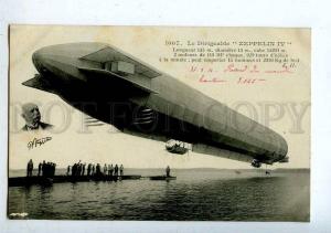 205564 FRANCE AVIATION airship dirigible Zeppelin IV #1007