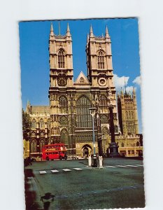 Postcard Westminster Abbey, London, England