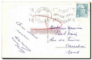 Old Postcard Deauville Beach Flowery The Normandy Hotel L