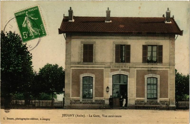 CPA AK JEUGNY La Gare vue extérieure (860501)