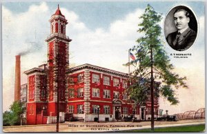 Home Of Successful Farming Pub. Co Des Moines Iowa Grounds & Building Postcard