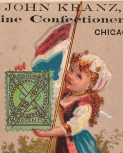 1880s John Kranz Candy Maker Confectionery Netherland Postage Stamp F127