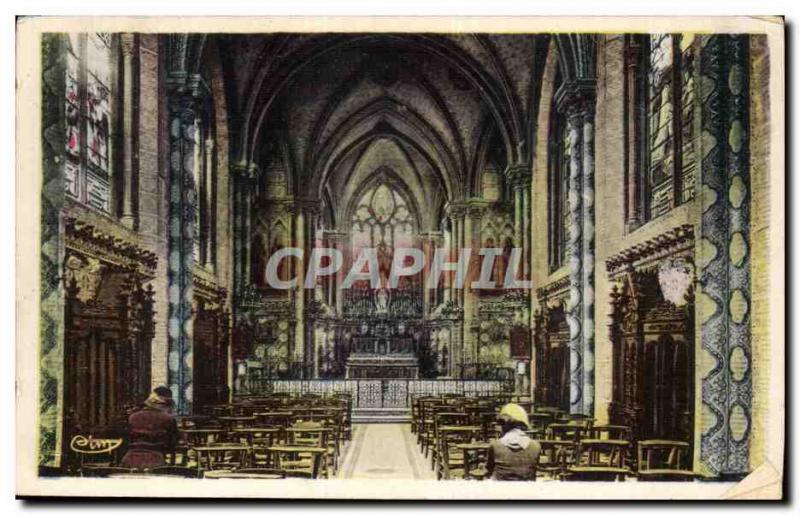 Old Postcard Issoudun Sacre Coeur Basilica