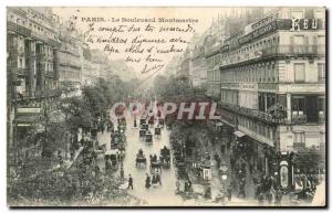 Paris Old Postcard boulevard Montmartre