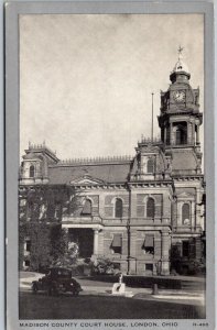 London Ohio 1940s Postcard Madison County Court House