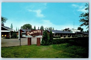 c1950's Ranchotel & Restaurant Sign Board Cottage Rochester Minnesota Postcard