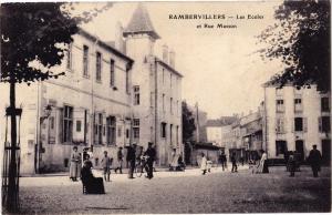 CPA RAMBERVILLERS - Les Écoles et Rue Masson (184757)