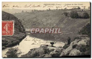 Old Postcard Fresselines Confluence of Two Hollow