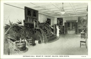 Entrance Hall Mount St Vincent Academy Halifax Canada Postcard