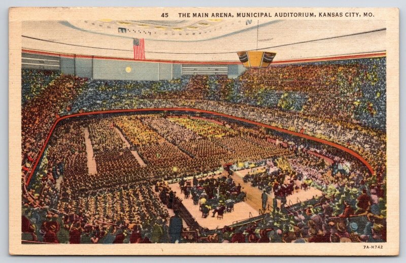 1962 Main Arena Municipal Auditorium Kansas City Missouri Crowd Posted