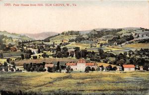 E79/ Elm Grove Wheeling West Virginia Postcard c1910 Poor House from Hill