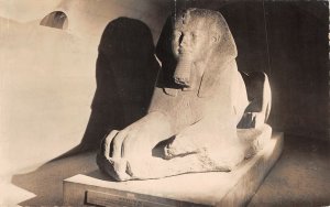 Lot 25  amenemhat II sphinx en granit rose postcard sculpture tanis egypt