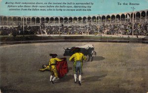 c.'10, Mexico, Bull Fighting, To The Rescue ,Old Postcard