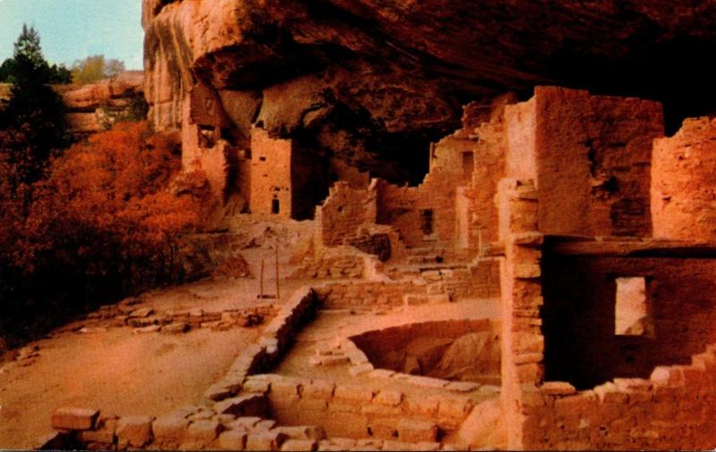 Colorado Mesa Verde National Park Spruce Tree Ruin 1965