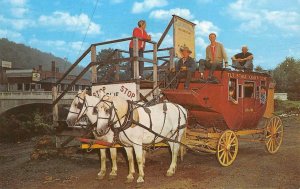 T.L.T. STAGECOACH LINE Cass, WV Pocahontas County c1950s Vintage Postcard