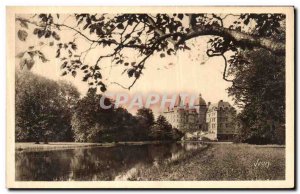 Old Postcard Chateau de Vizille Park and Water Piece