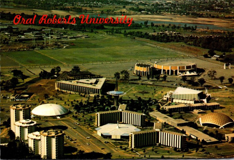 Oklahoma Tulsa Aerial View Oral Roberts University