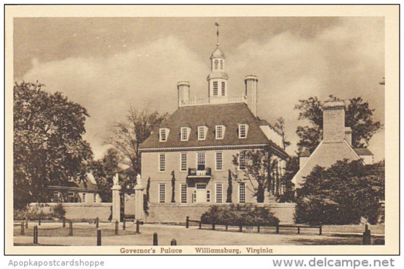 Governor's Palace Williamsburg Virginia Albertype