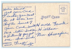 Greetings From China ME Maine Postcard (B22)