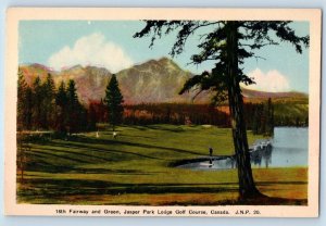 Canada Postcard Fairway And Green Jasper Park Lodge Golf Course View c1930's