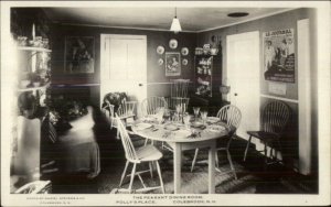 Colebrook NH Polly's Place Restaurant Interior c1915 Real Photo Postcard