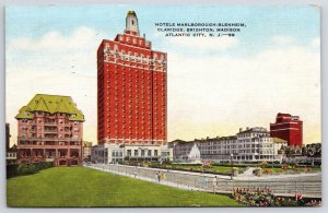 1949 Marlborough Blenheim Claridge Atlantic City New Jersey NJ Posted Postcard