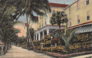 PALM BEACH FLORIDA~HOTEL PALM BEACH~SIDNEY MADDOCK OWNER~J F KIRKTON POSTCARD