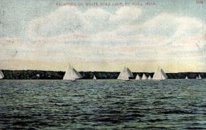 Yachting on White Bear Lake in St. Paul, Minnesota