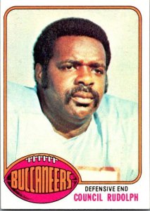 1976 Topps Football Card Council Rudolph Tampa Bay Buccaneers sk4241