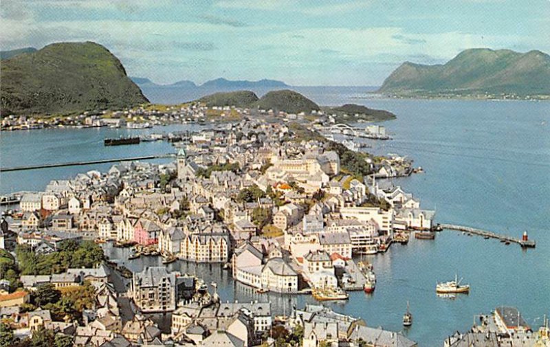 Fishing Village on North Coast Alesund Norway Unused 