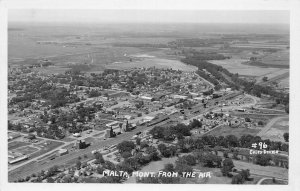 J77/ Malta Montana RPPC Postcard c1940-50s Birdseye Stores  6