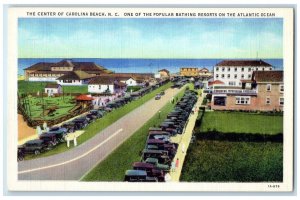 c1940's The Center Of Carolina Beach Bathing Resorts North Carolina NC Postcard