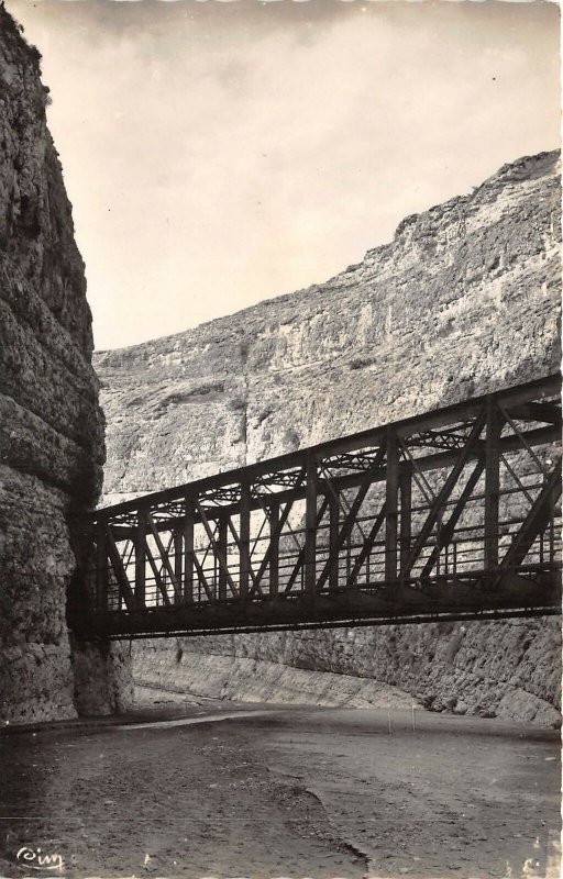 Lot135 africa tunisia real photo Metlaoui gorges de selja metal bridge