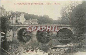 Old Postcard Villeneuve St Georges Bridge Yerres