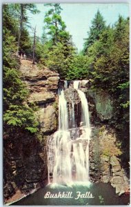 Postcard - Bushkill Falls, Pocono Mountains - Pennsylvania