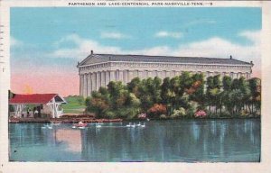 Tennesse Nashville Parthenon And Lake Centennial Park 1941