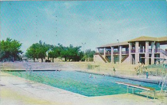 Texas Fort Stockton Comanche Springs &  Swimming Pool 1956