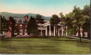 The Mimslyn Hotel Shenandoah Natl Park Luray VA Hand Colored Vtg Postcard F46