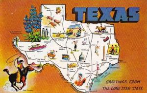 Map Of Texas 1988