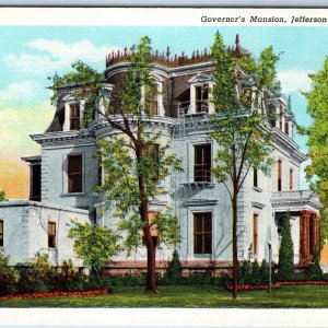 1939 Jefferson City MO Governor's Mansion French Italian Victorian House PC A220