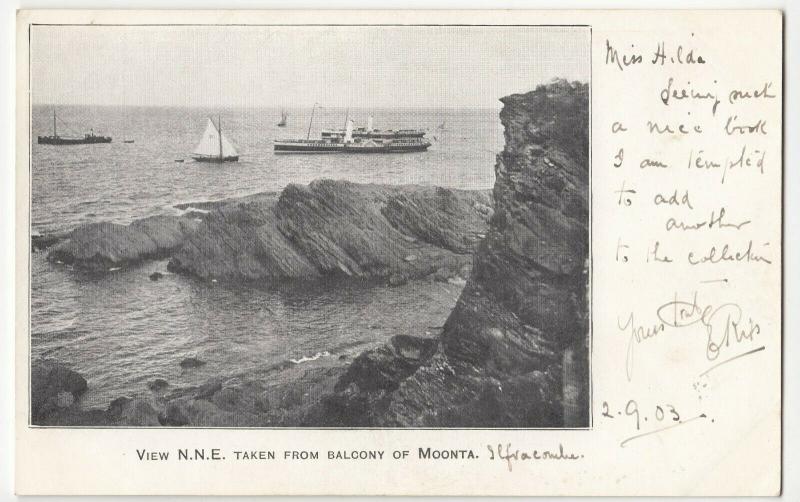 Australia; View NNE Taken From Balcony Of Moonta PPC, c 1905, Unused 