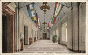Washington DC Flags Pan American Union #70054 c1910 Detroit Publishing Postcard