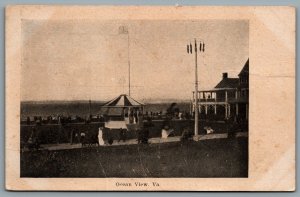 Postcard Ocean View VA c1900s Bandstand UDB