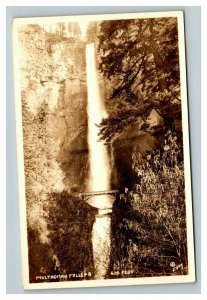 Vintage 1930's RPPC Postcard Multnomah Falls Columbia River Gorge Oregon