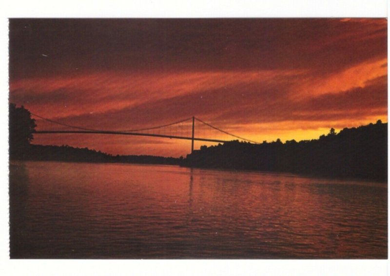 Thousand Islands International Bridge, Ivy Lea, Ontario, Vintage Chrome Postcard