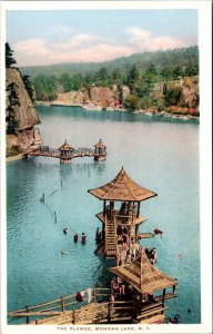 Postcard The Plunge at Mohonk Lake, New York